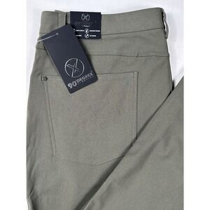 90Degree By Reflex Mens 34x30 Tricot Prime Time Pant Dusty‎ Olive NewW/Tags Golf